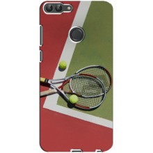 Чехлы с принтом Спортивная тематика для Huawei P Smart, Enjoy 7s, FIG-LA1 – Ракетки теннис