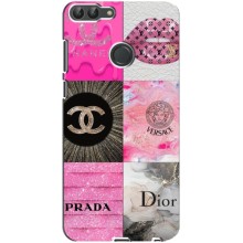 Чехол (Dior, Prada, YSL, Chanel) для Huawei P Smart, Enjoy 7s, FIG-LA1 (Модница)