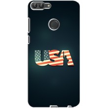 Чехол Флаг USA для Huawei P Smart, Enjoy 7s, FIG-LA1 (USA)
