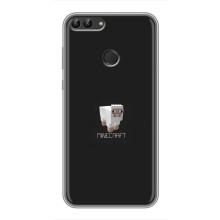 Чохол Майнкрафт на Huawei P Smart, Enjoy 7s, FIG-LA1 (AlphaPrint) Minecraft (Овечка Майнкрафт)