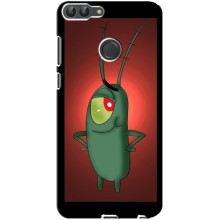 Чехол с картинкой "Одноглазый Планктон" на Huawei P Smart, Enjoy 7s, FIG-LA1 (Стильный Планктон)