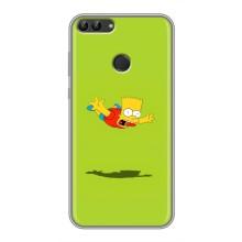 Чjхол з Сімпсонами для Huawei P Smart, Enjoy 7s, FIG-LA1 (VPrint) (Барт Сімпсон)