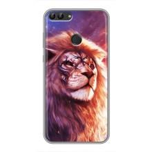 Чохол з картинкою ЛЕВ для Huawei P Smart, Enjoy 7s, FIG-LA1 (VPrint) (Красочний Лев)