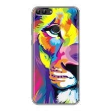 Чохол з картинкою ЛЕВ для Huawei P Smart, Enjoy 7s, FIG-LA1 (VPrint) (Яскравий Лев)