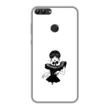 Чохли Венсдей на Huawei P Smart, Enjoy 7s, FIG-LA1 Уенсдей (AlphaPrint) (танець Венздей)
