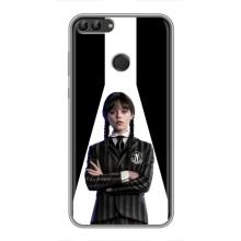 Чохли Венсдей на Huawei P Smart, Enjoy 7s, FIG-LA1 Уенсдей (AlphaPrint) (W-Wednesday)