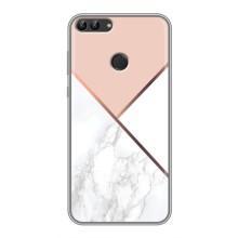 Мраморний чехол на Huawei P Smart, Enjoy 7s, FIG-LA1 (VPrint) (Тройний мрамор)