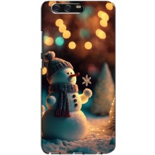 Чехлы на Новый Год Huawei P10 Plus, VKY – Снеговик праздничный
