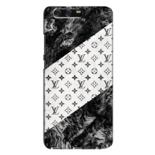 Чехол Стиль Louis Vuitton на Huawei P10 Plus, VKY (LV на белом)