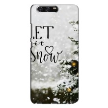 Новорічні, Святкові Чохли для Huawei P10 Plus, VKY - 2024 год – Let it snow