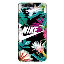 Силиконовый Чехол на Huawei P10 Plus, VKY с картинкой Nike (Цветочный Nike)