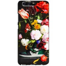 Брендновые Чехлы для Huawei P10, VTR - (PREMIUMPrint) (Nike цветы)