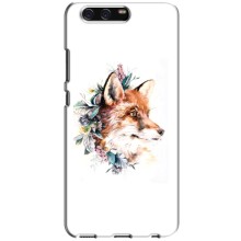 Чехлы с картинкой Лисички для Huawei P10, VTR (VPrint) (Лисичка в цветочках)