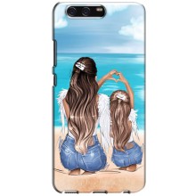 Чохол з друком для Huawei P10, VTR - (Мама з дитинкою) (AlphaPrint) (Мама з донькою)