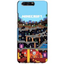 Чехол Майнкрафт на Huawei P10, VTR (AlphaPrint) Minecraft (фон Minecraft)