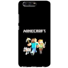 Чехол Майнкрафт на Huawei P10, VTR (AlphaPrint) Minecraft (герои Minecraft)