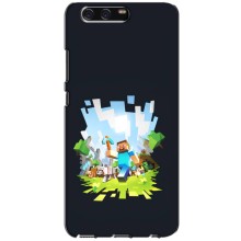 Чехол Майнкрафт на Huawei P10, VTR (AlphaPrint) Minecraft (персонажи Minecraft)