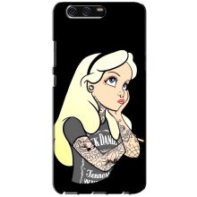 Чехол с печатью для Huawei P10, VTR - (Мода) (AlphaPrint) (Девочка в тату)