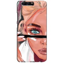 Чехол с печатью для Huawei P10, VTR - (Мода) (AlphaPrint) (Макияж)