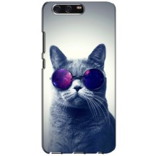 Чехол с принтом для Huawei P10, VTR (AlphaPrint) Модные коты (Стильный кот)