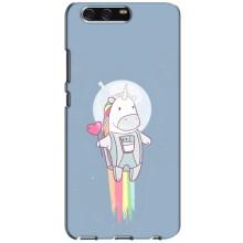 Чехол Unicorn на Huawei P10, VTR (Единорог космонавт)