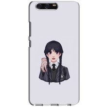Чехлы Венсдей на Huawei P10, VTR Уэнсдей (AlphaPrint) (Уэнздей и Вещь)