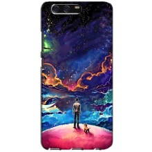 Космические Чехлы для Хуавей П10 (VPrint) (Галактический вид)