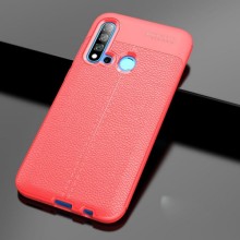 ТПУ накладка Autofocus с имитацией кожи для Huawei P20 Lite 2019/ Nova 5i – Красный