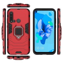 Захисний чохол Transformer Ring для Huawei P20 Lite 2019 (TPU + пластик) – Червоний