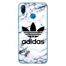 Чохли Адидас для Huawei P20 Lite (2019) (AlphaPrint) (Адідас на мраморі)