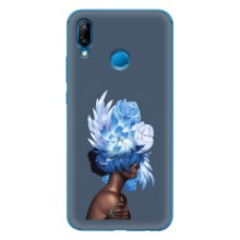 Чехлы (ART) Цветы на Huawei P20 Lite (2019) (VPrint) (Цветы на голове)