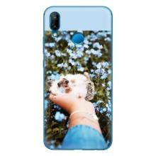 Чехлы с изображением разных животных для Huawei P20 Lite (2019) (Ежик на руках)