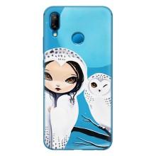 Чехлы с принтом СОВЫ для Huawei P20 Lite (2019) – Девочка Сова