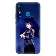 Чохол з картинкою Венсдей на Huawei P20 Lite (2019) – Венсдей з парасолькою