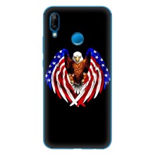 Чохол Прапор USA для Huawei P20 Lite (2019) (Крила США)