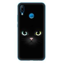 Чохол на тематику: Коти для Huawei P20 Lite (2019) (Чорний Котик)