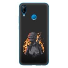 Чохол з картинкою "Герой Pubg" на Huawei P20 Lite (2019) – В полум'ї