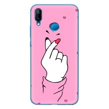 Чехол с принтом для Huawei P20 Lite (2019) (AlphaPrint - Знак сердечка) – Знак Love