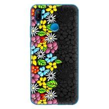 Чехол с Цветами для Huawei P20 Lite (2019) – Яркие цветы