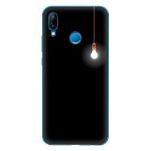 Чехол с картинками на черном фоне для Huawei P20 Lite (2019) – Лампочка