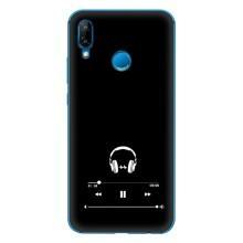 Чехол с картинками на черном фоне для Huawei P20 Lite (2019) – Плеер