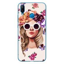 Чехол с картинкой Модные Девчонки Huawei P20 Lite (2019) – Девушка в очках
