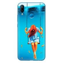 Чехол Стильные девушки на Huawei P20 Lite (2019) – Девушка на качели