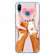 Чехол (ТПУ) Милые собачки для Huawei P20 Lite (2019) – Любовь к собакам