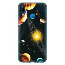 Чехол (ТПУ) с планетами на Huawei P20 Lite (2019) – Вид с космоса