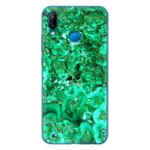 Мраморний чехол на Huawei P20 Lite (2019) (VPrint) (Салатовий Мрамор)