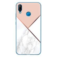 Мраморний чехол на Huawei P20 Lite (2019) (VPrint) (Тройний мрамор)