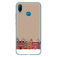 Новогодние, Праздничные Чехлы для Huawei P20 Lite (2019) - 2024 год (Зимний город)