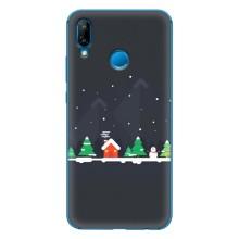 Силіконовий бампер на різдво для Huawei P20 Lite (2019) (Місто зимове)