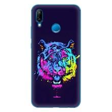 Силиконовый бампер с картинкой животных для Huawei P20 Lite (2019) – Тигр-Арт
